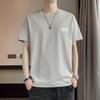 Summer Fashionable Embroidery Pullovers Letter Casual Loose Men's Clothing Basic Short Sleeve Korean O-Neck Young Style T-shirts