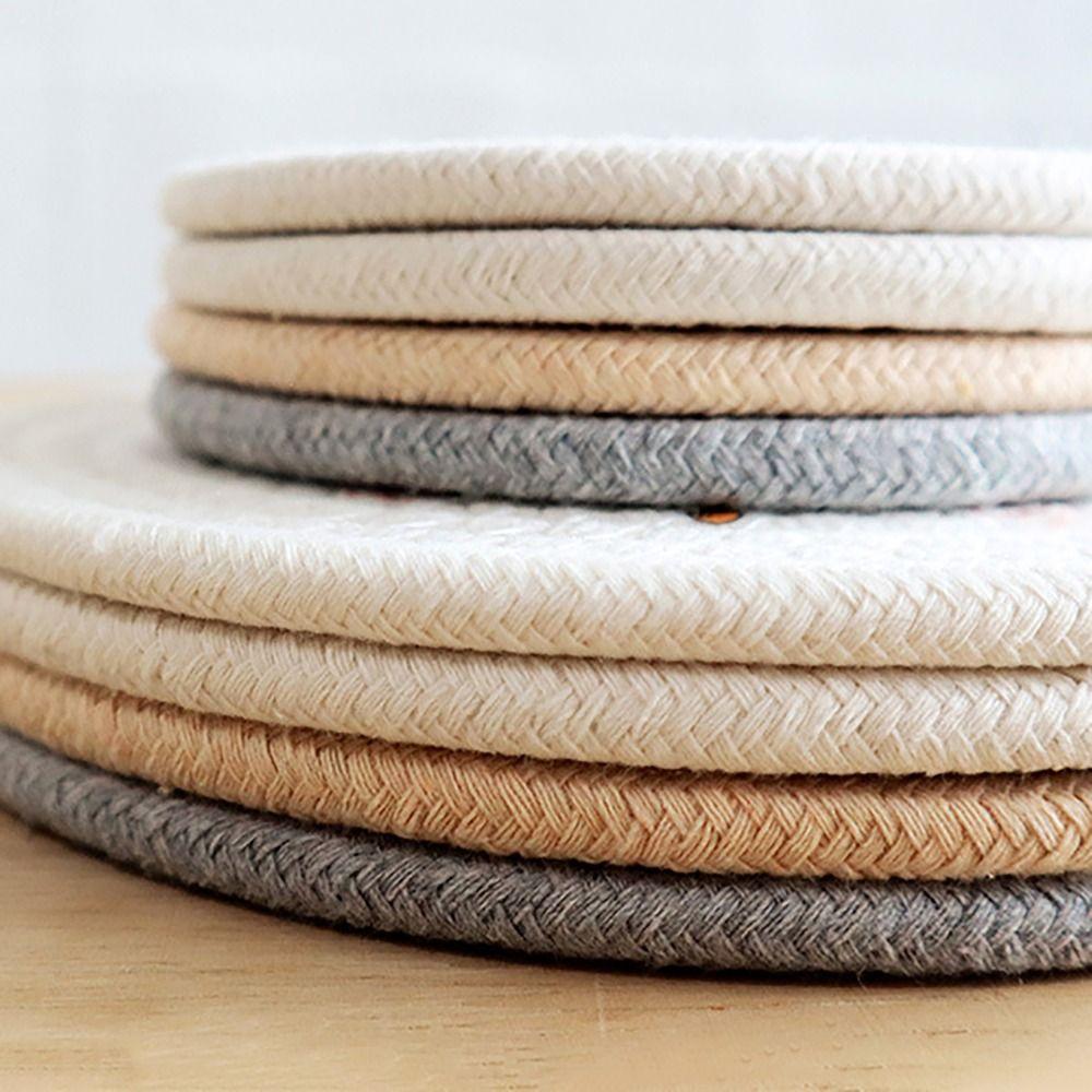 Cartoon S/L Coasters Tableware Waterproof Bowl Dish Pot Mats Cotton Heat Insulation Pad for Home Kitchen