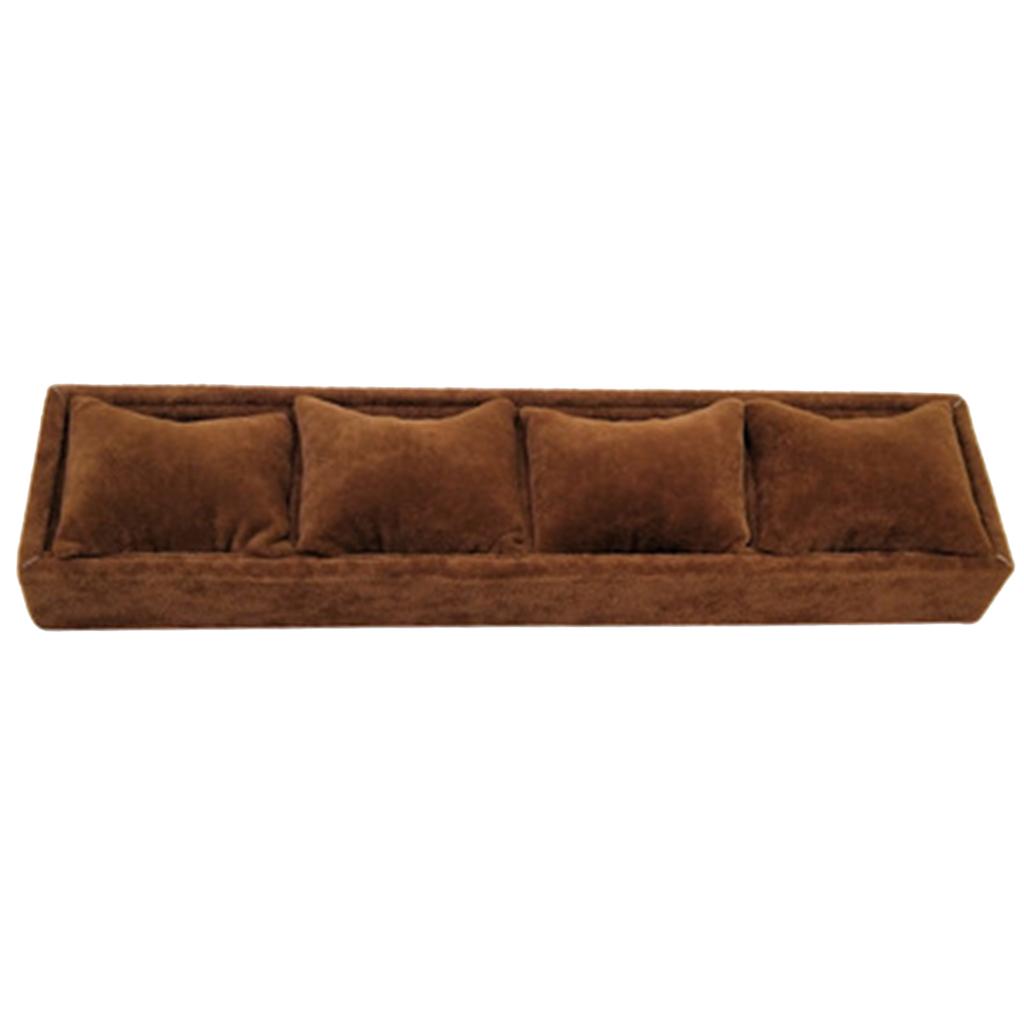 Elegant Jewelry Display Box Watch Box 4 Grids Bangle Box Watch Storage Holder Watch Organizers for Watches and Bracelets