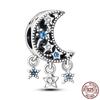 Star Collection 925 Silver Dangle Charms Stud Earring Rings Clip Charm Necklace Safty Chain Fit Original  Bracelet DIY