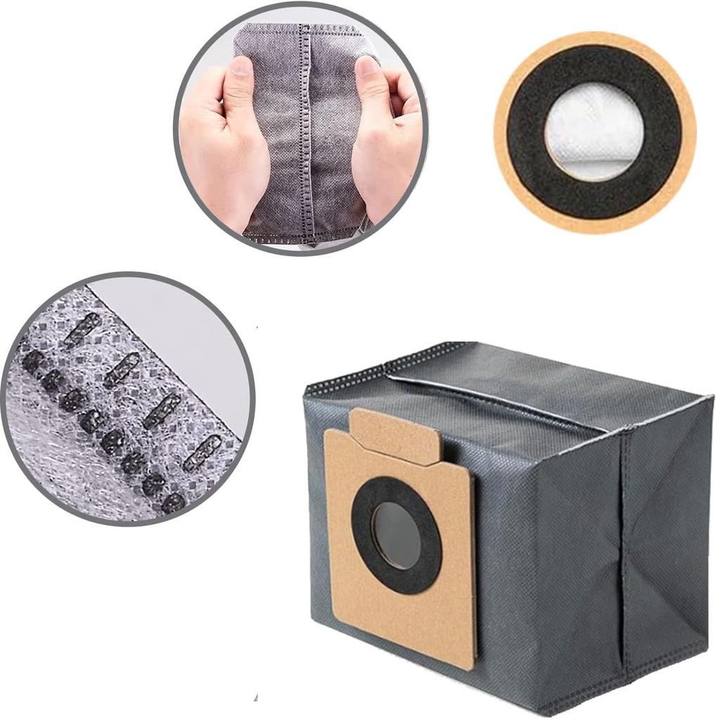 Replacement Dust Bags for NIICOLO Eufy X8 Pro / X10 Pro Omni Robot Vacuum Cleaner (10-Pack)