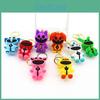 Smilingcritters Bobi Game Time 3 Cute Animal Keychain Big Mouth Monster Pendant Purple