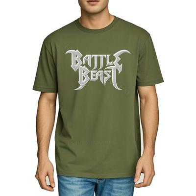 Funny Tshirt Crew Neck Casual Tee Battle Beast Logo On Black ONeck Breathable Tee Anime Breathable Tee Short Sleeve