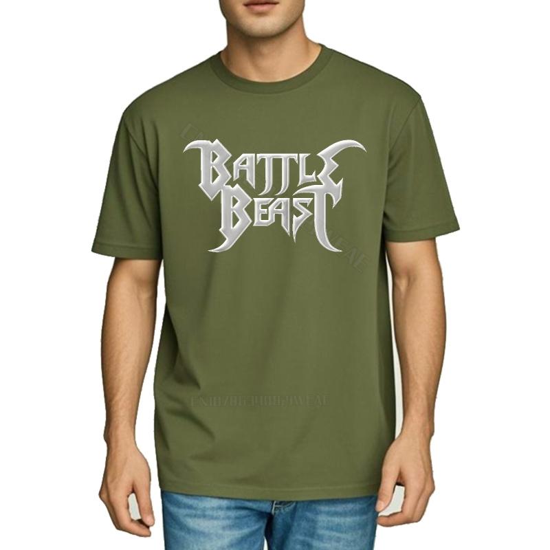 Funny tshirt Crew Neck Casual Tee Battle Beast Logo On Black ONeck Breathable Tee Anime Breathable Tee Short sleeve