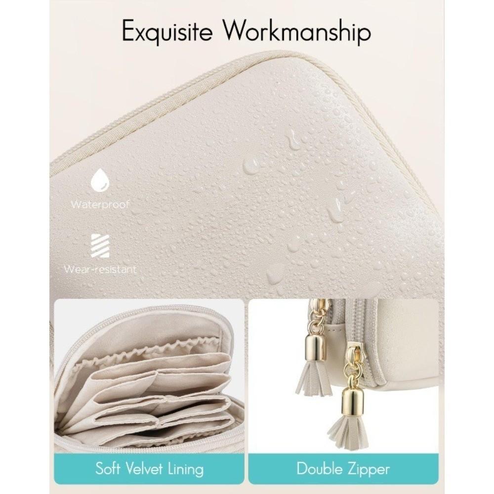 with Zipper Jewelry Organizer Large Capacity Storage Bag for Rings/Necklace/Earrings