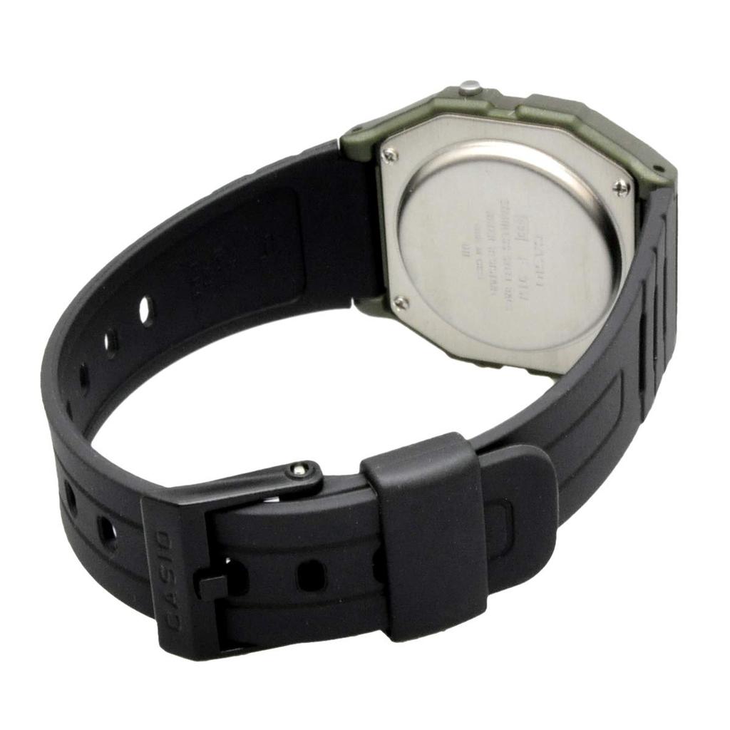 Casio Унисекс Кварцевые Металлическо-Зеленые Часы F-91WM-3A, (Использовал)