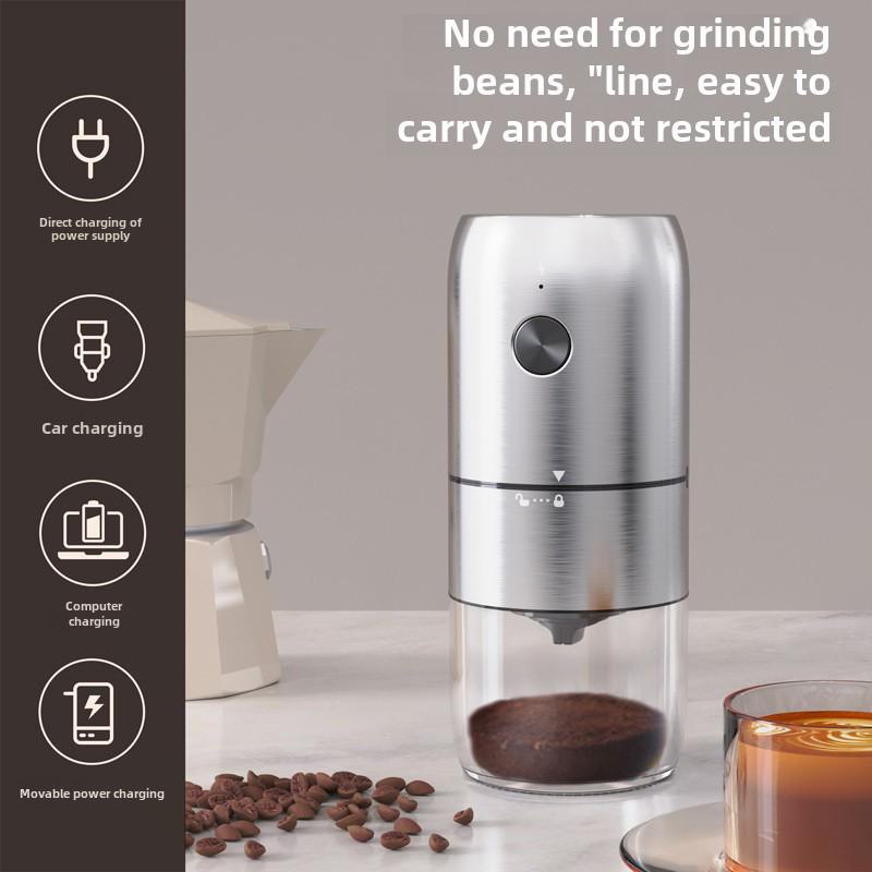 Полностью автоматическая портативная итальянская электрическая кофемолка для зерен и порошка с ручной загрузкой