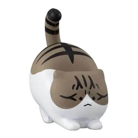 Japanese Genuine Gacha Scale Model The Angry Cat Series of Cute Figurines Tabby Siamese Cat Action Figure Toys