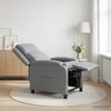 Recliner Light Gray Fabric