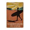Vintage Surfing Lovers Metal Sign You Don'T Stop Surfing When You Get Old Surfing Sign Wall Decor for Bar Home 8x12 Inch