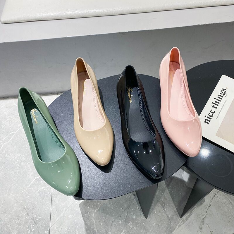 Новые туфли на наклонном каблуке, женские модные простые туфли-бини с заостренным носком, повседневные туфли в стиле ретро с одной педалью, ленивые туфли на плоской подошве