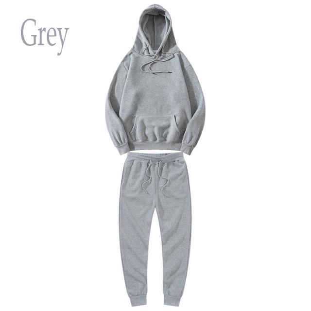 Женские спортивные комплекты Женские толстовки + брюки Спортивные штаны для бега Зимний флисовый спортивный костюм Толстовка Пуловер Мода