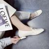 Весна удобная работа мягкая подошва одинарная обувь женщины 2025 весна и лето новая мода универсальный низкий каблук британский стиль маленькие кожаные туфли женщины