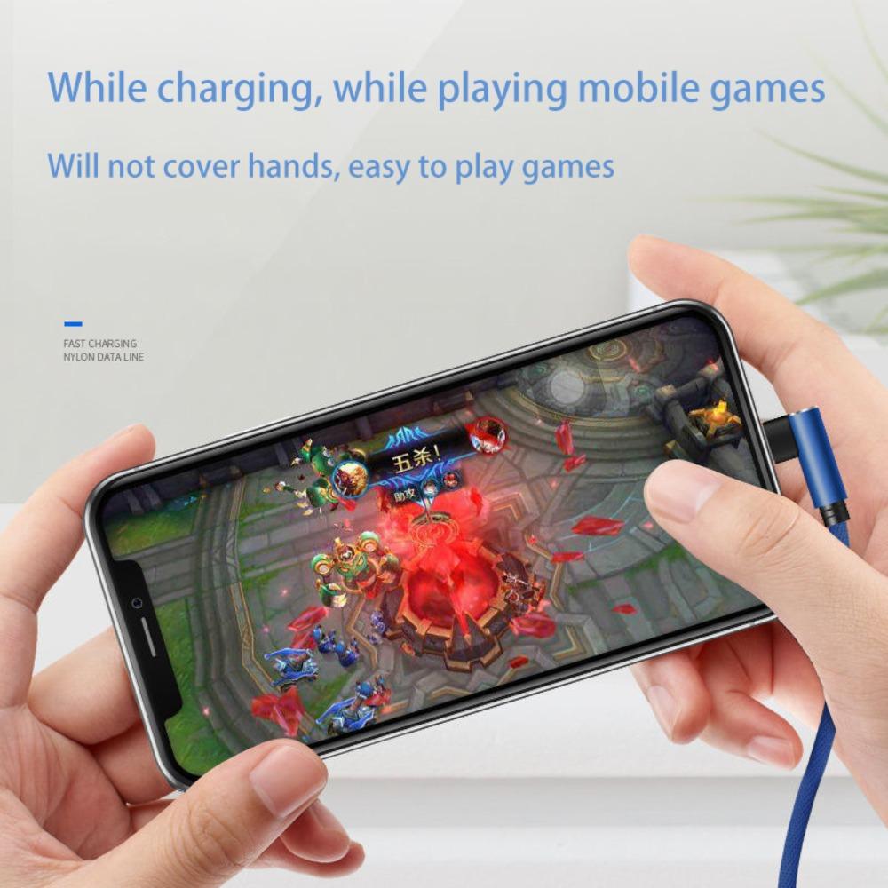 90 Degree Angle Type C Cable 5A USB C Charging Cable USB Type C Type C Charging Line  Smartphone