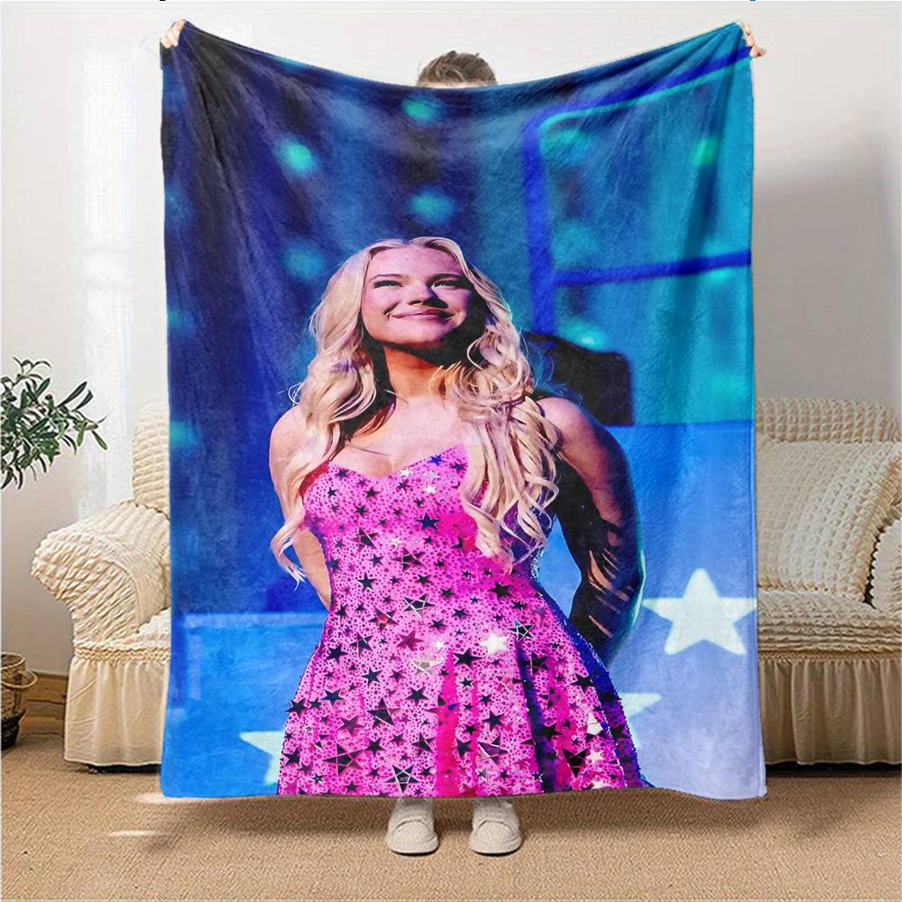 1Pc Stars Pink Dress Blanket Soft Throw Blanket For Home Bedroom Bed Sofa Travel Office Solid Christmas Blanket