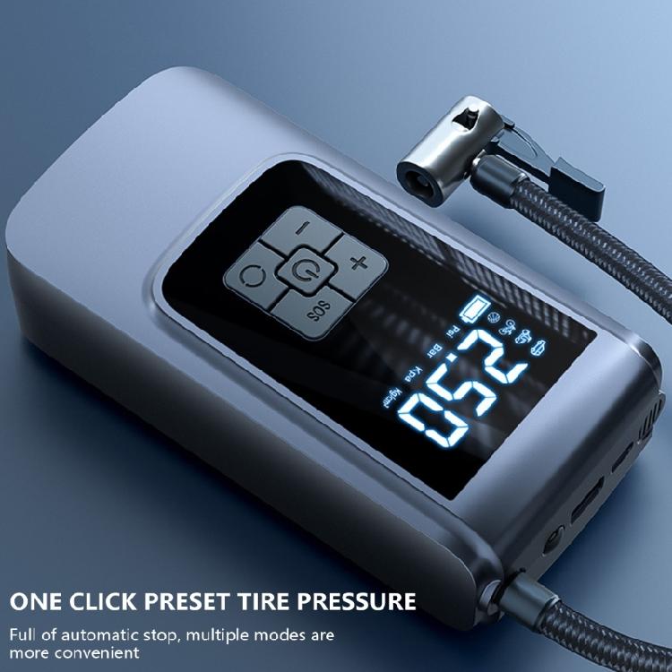 Цифровой дисплей Накачка шин для автомобиля, велосипеда, мотоцикла Автомобильный воздушный компрессор Воздушные насосы с фонариком Накачка шин