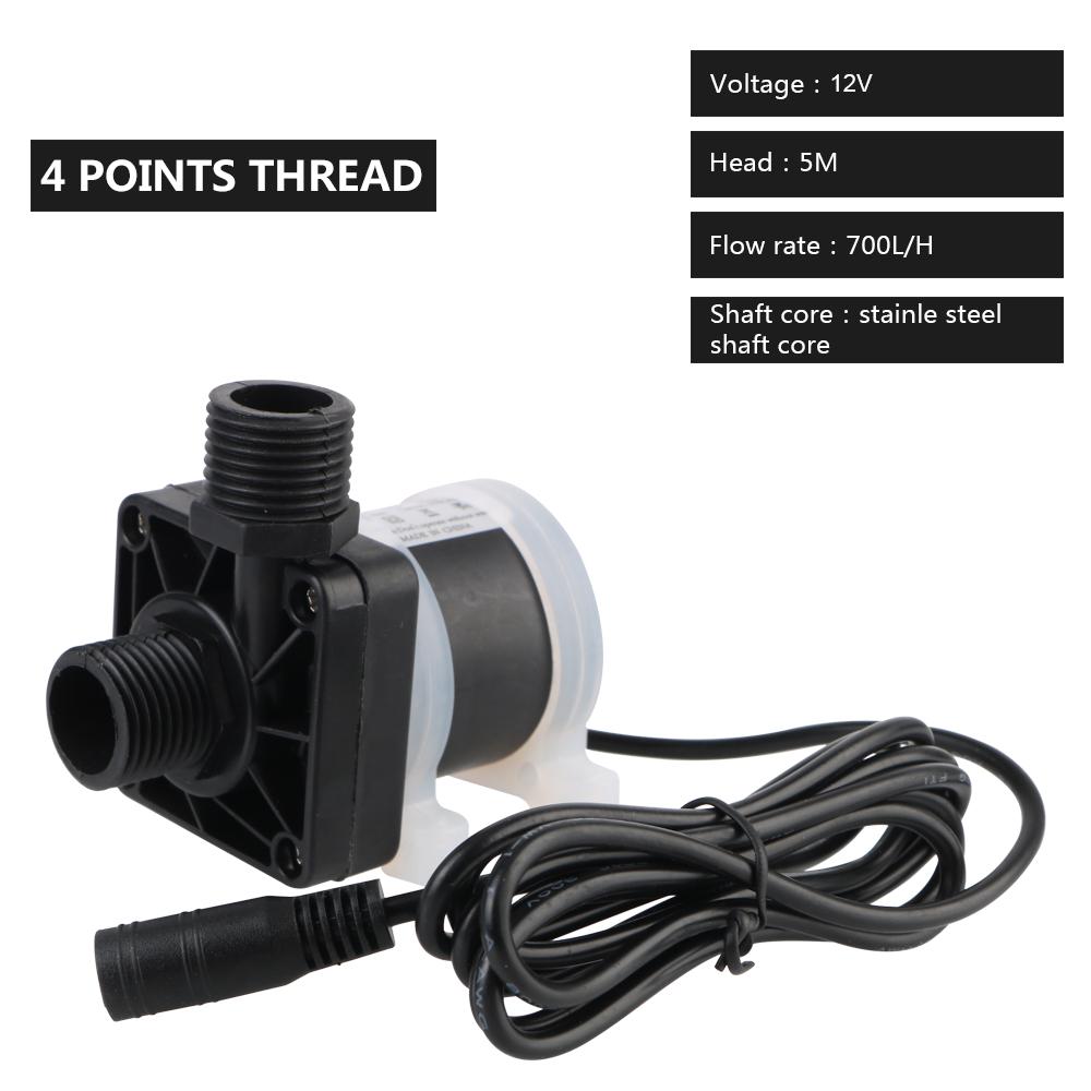 Водонепроницаемый водонагреватель с вилкой США, душ, подогрев пола, бустерный насос, бесщеточный солнечный мотор, водяной насос, бесшумный, 4 резьбовых соединения, постоянный ток 12 В 24 В