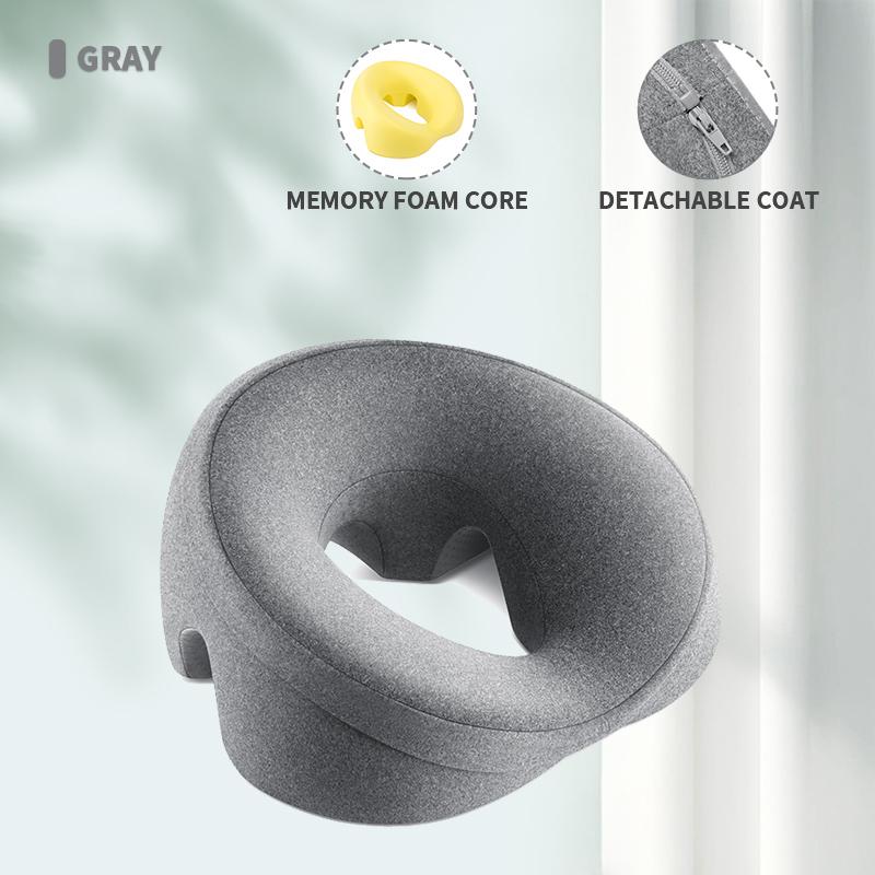 New Ergonomics Lying Down Pillow Memory Foam Breathable Head Rest Support Pillow Body Massage Face Rest Pillow for Beauty Salon