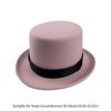 British Style Adult/Teens Derby Hat Prom Carnivals Party Costume Felt Magician Hat for Carnivals Show Rave Party