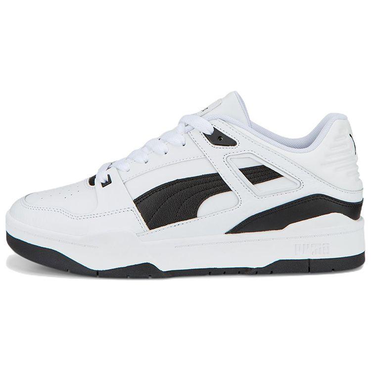 Puma Slipstream Leather White Black Unisex Sneakers 387544-04