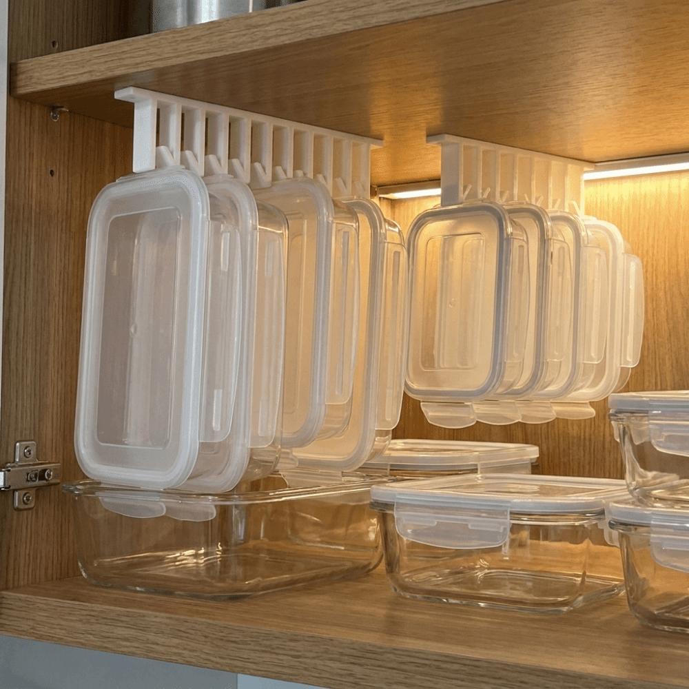 3D Printed Box Lid Storage Rack Mold Resistant Food Container Lid Holder Cabinets