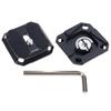 2Pcs/pack Aviation Aluminum Alloy 38mm Quick Release Plate Square Arca Type QR Plate with Safety Pin Wide Compatibility