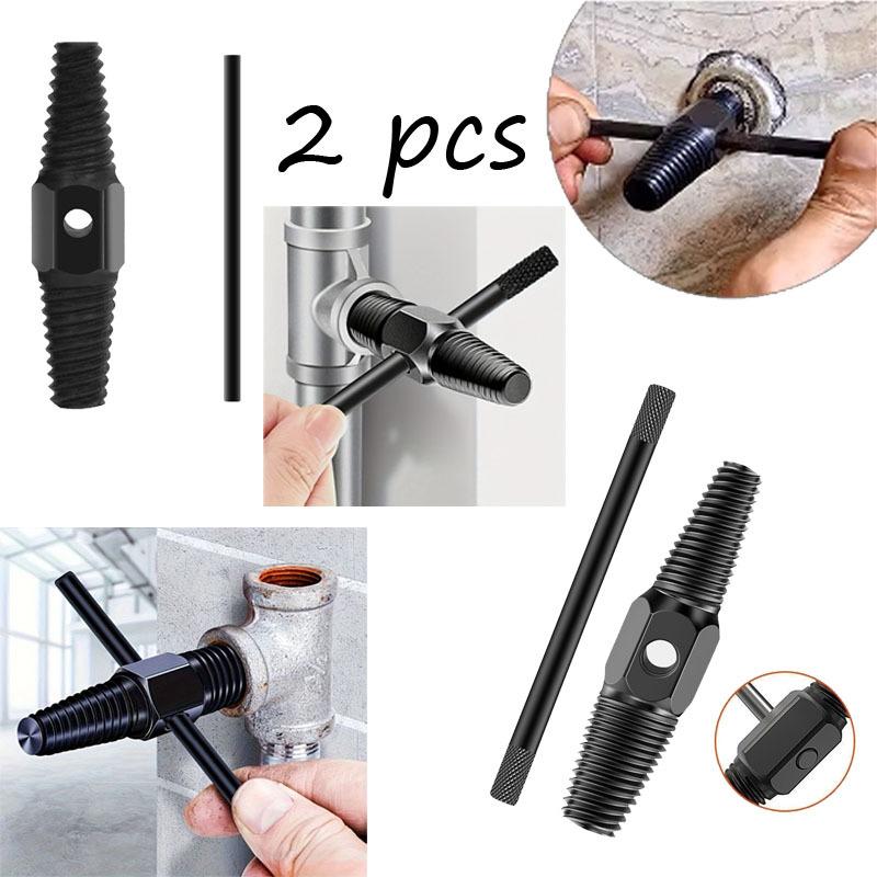 2 шт. Набор из 2-х предметов: двухголовый кран, кран, винт, экстрактор, сломанный провод, съемник болтов для водопроводных труб, многоцелевые домашние инструменты