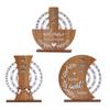 Creative Home Decor Wooden Calendar Perpetual Calendar Desktop Decorative Ornament Manual Rotating Calendar