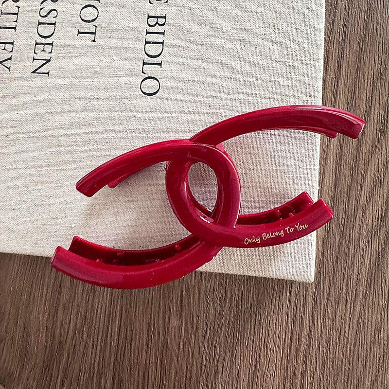 Французская красная коллекция! Большая ручка с буквами и золотой этикеткой, прическа на затылке, заколка в виде акулы, аксессуары для волос, головной убор, шпилька, коготь для волос