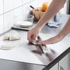 Разделочная доска из нержавеющей стали, прочная, большая, для нарезки, можно мыть в посудомоечной машине, кухонные принадлежности для мяса, овощей, выпечки