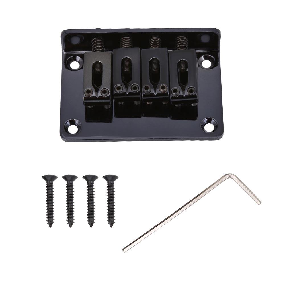 4-string Fixed Bridge Replacement Parts for Cigarbox Electric Guitars Bass Ukulele