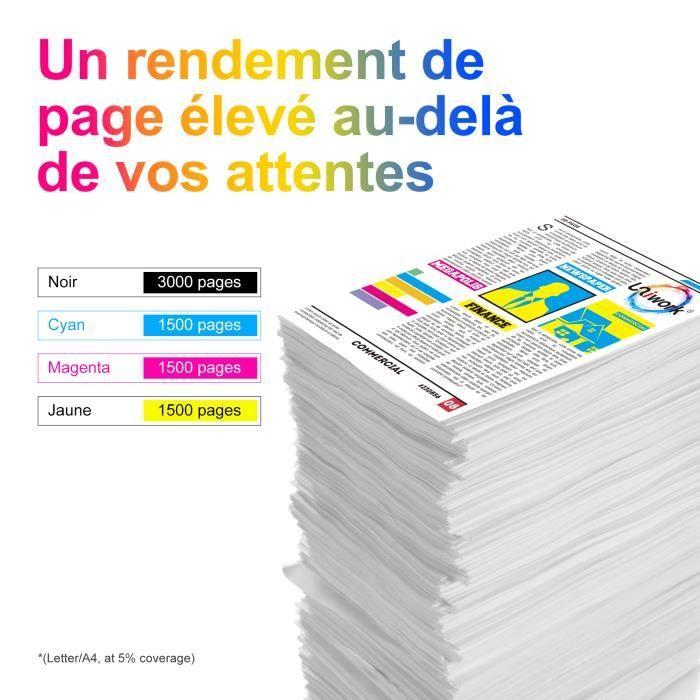 LC3219 Cartouches d'encre UNIWORK 4 Pack Compatible Brother LC3219XL/LC3217 Compatible Brother MFC-J5330DW MFC-J5335DW MFC-J5730DW