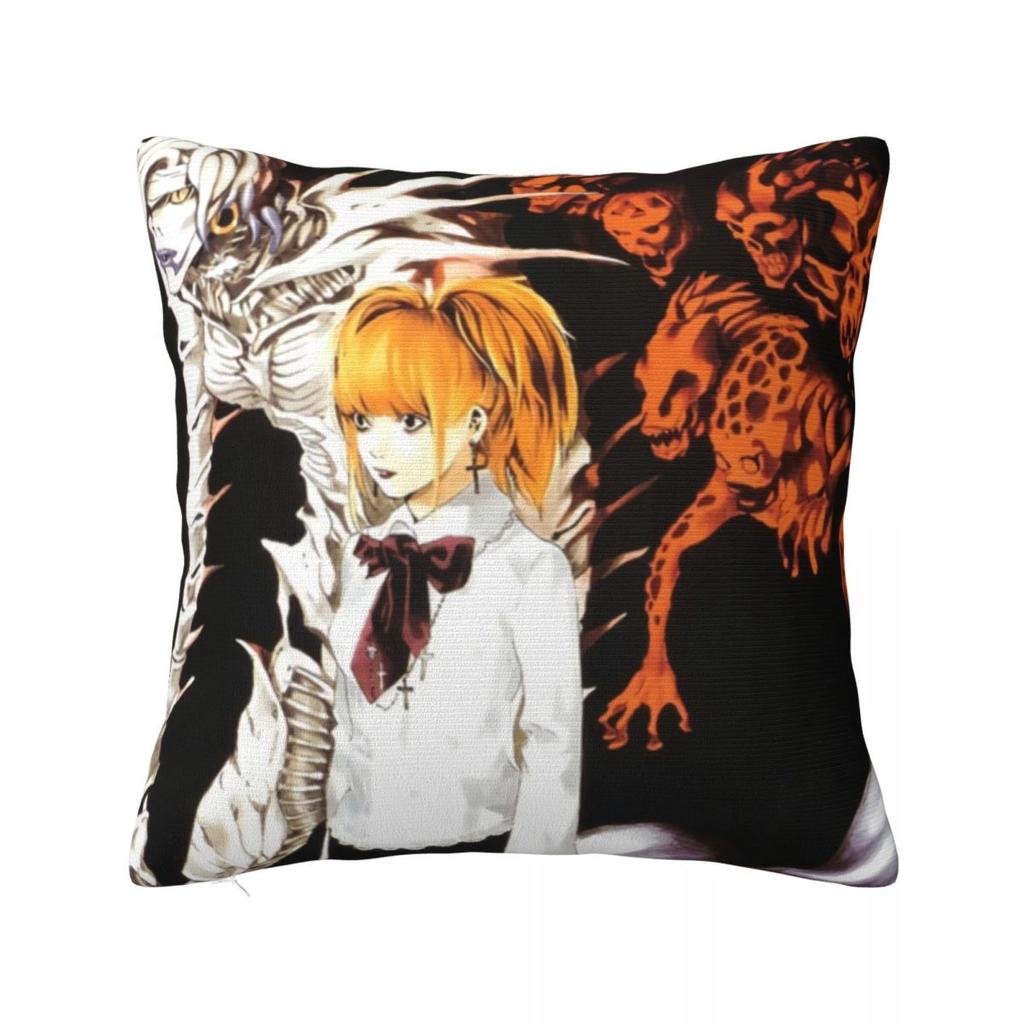 Girl And Dead Pillow Case Anime Death Note Japan Manga Cushion Covers Funny Decor Pillowcover for Living Room