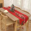 Long Christmas Table Runner Tassel Santa Claus Tablecloth Xmas Desktop Decoration  Table Decoration