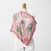 Printed Twill Square Scarf Women's Scarf Summer Thin Style Shawl Fresh and Sweet Bag Wrapped with Tape