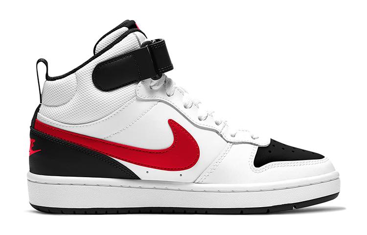 Nike Court Borough Mid 2 Белый Университетский Красный GS CD7782-110