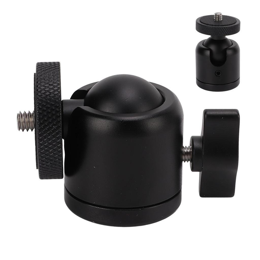 Camera Mount Tripod Head Adapter 360 Degree Swivel Top 1 4in Screw for SLR Mirrorless Camera Photography