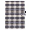 For Xiaomi Pad 6S Pro 12.4 Case Grid Pattern Stand PU Leather Tablet Cover