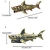 Shark Shark Statue Solid Brass Miniatures Figurines Personality Keychain Pendant  Car Keychain