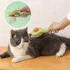 Расческа для кошек из нержавеющей стали Щетка для кошек Массажная расческа для шерсти кошек Удаление шерсти животных одной кнопкой Инструменты для ухода за животными Товары для животных