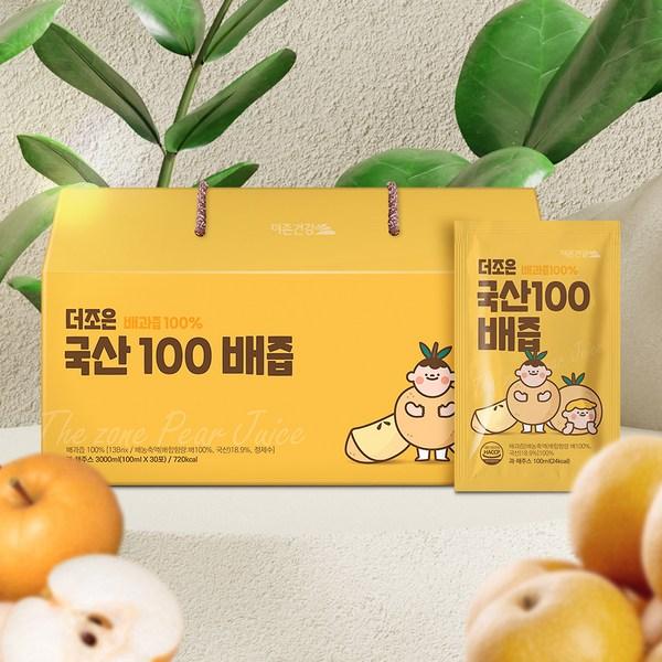 Duzon Health Domestic 100 Pear Juice 30p, 1 Piece, 3000ml, Korean Essential Health Food