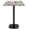 60 X 60 Cm High Table - Round Terrazzo Cepp Model