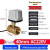 220V DN15 Copper Threaded Electric Ball Valve for Water Control