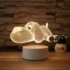 2022 Acrylic 3D Led Cordless Sleeping Kid Bedroom Small Led Lamp Base Night Light With