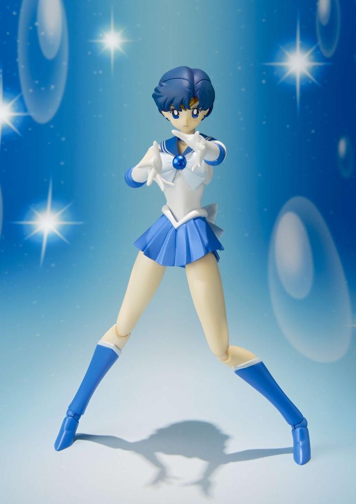 TAMASHII NATIONS Sailor Moon Sailor Mercury 140mm Painted Movable Figure S.H.Figuarts Approx. PVC&ABS