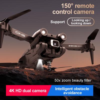 Z908Pro Интеллектуальный дрон для предотвращения препятствий 4K HD Широкоугольный двойной камерой Профессиональный дрон Оптическое позиционирование потока RC Вертолет