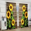2 шт. универсальные всесезонные красочные цветочные цветы романтические цветочные цифровые печатные шторы карнизные шторы для гостиной декор