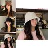Natural Style Wide Brim Fisherman Hat For Women With Textured Design