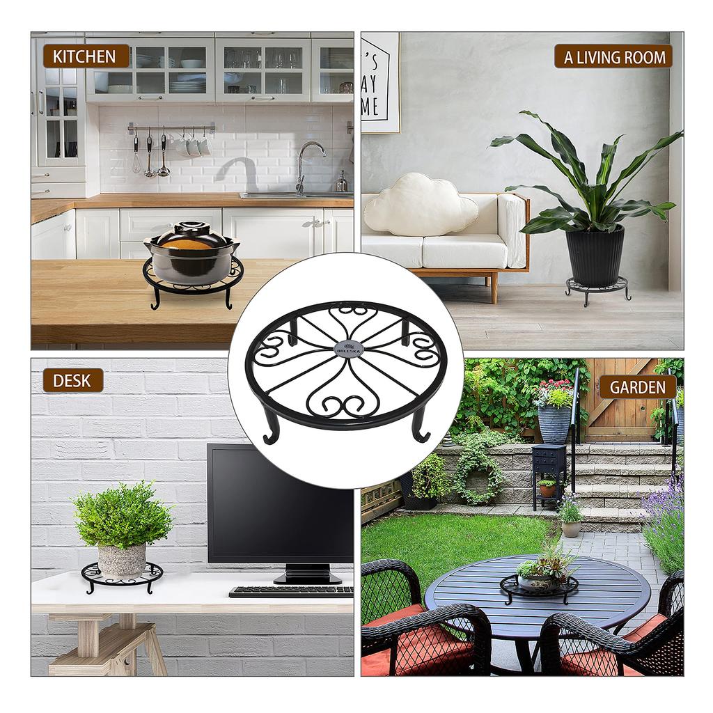 BOLESKA подставка для цветов Железная подставка для цветов Подставка для цветочных горшков Подставка для горшков с кошачьими лапками Тарелка Декоративная подставка Садоводство Антиквариат Для дома Улицы Стильные предметы