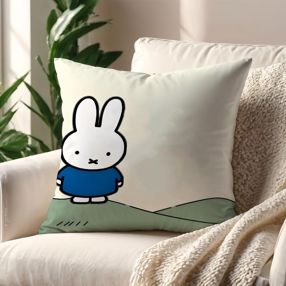 MMiffy Kawaii cushion cover For Pillow Printing Sofa Decoration Home Car Room Coffee Shop Office Nordic Simplicity